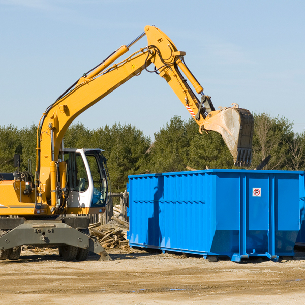 what size residential dumpster rentals are available in Johnstown